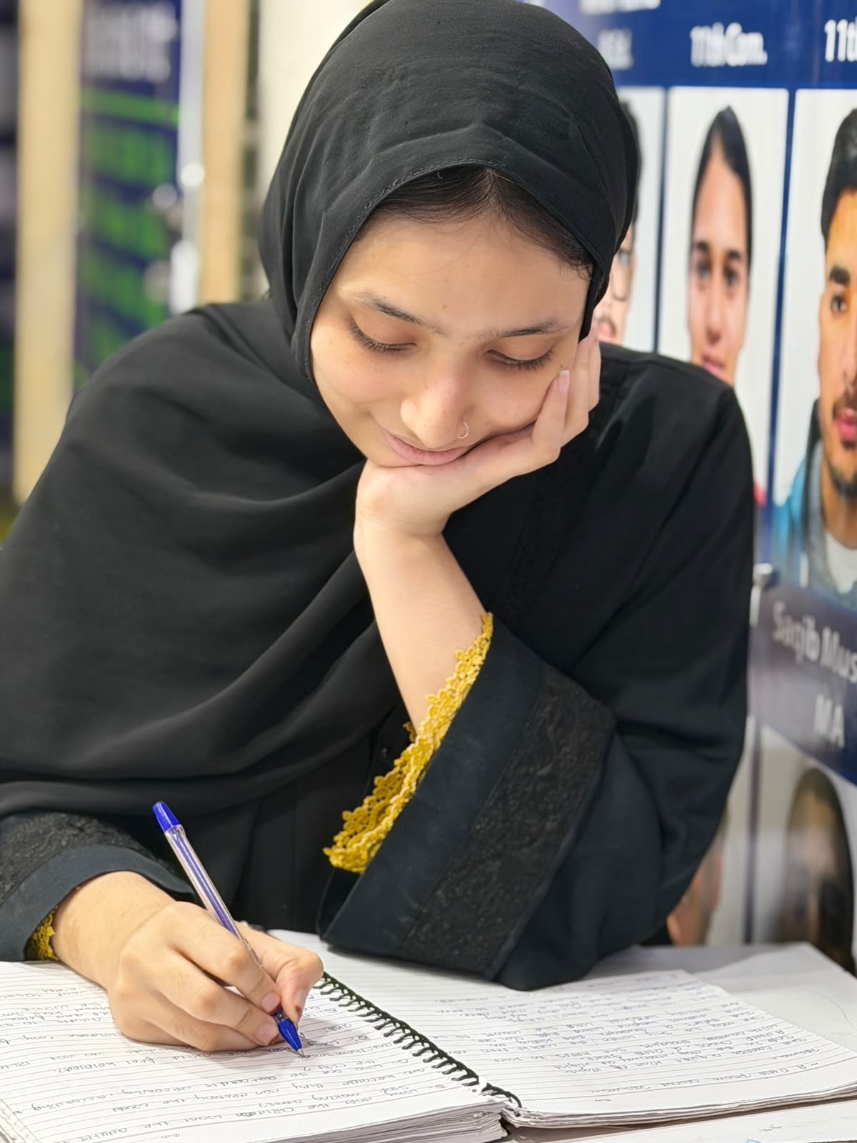 Student practising questions at Meer Sir Academy